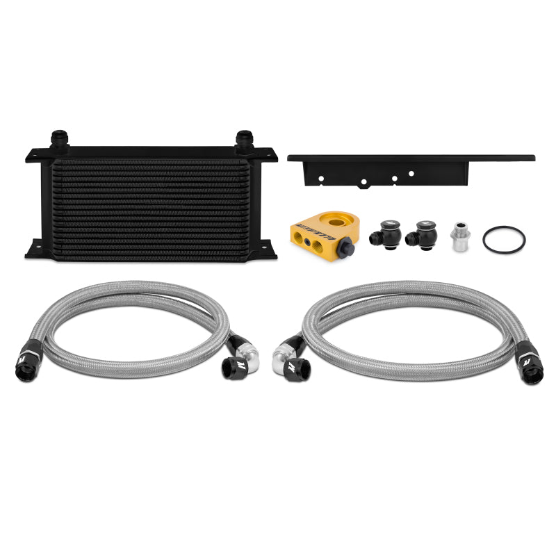 Mishimoto 03-09 Nissan 350Z / 03-07 Infiniti G35 (Coupe Only) Oil Cooler Kit - Thermostatic Black - T1 Motorsports