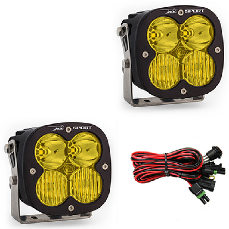 Baja Designs XL Sport Series Driving Combo Pattern Pair LED Light Pods - Amber - T1 Motorsports