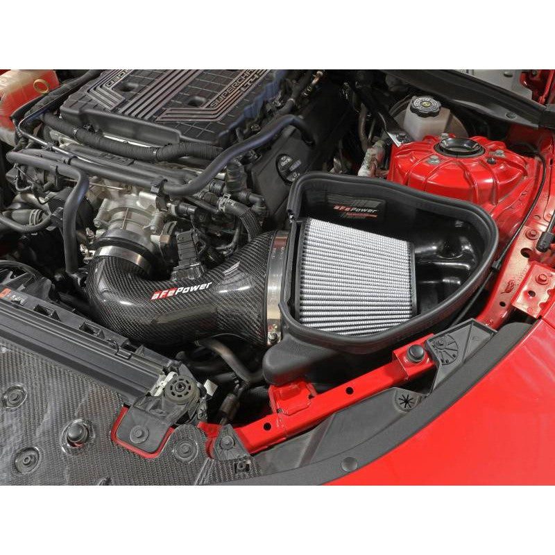 aFe Track Series Carbon Fiber CAI System w/ Pro-DRY S Filters - 17-12 Chevrolet Camaro