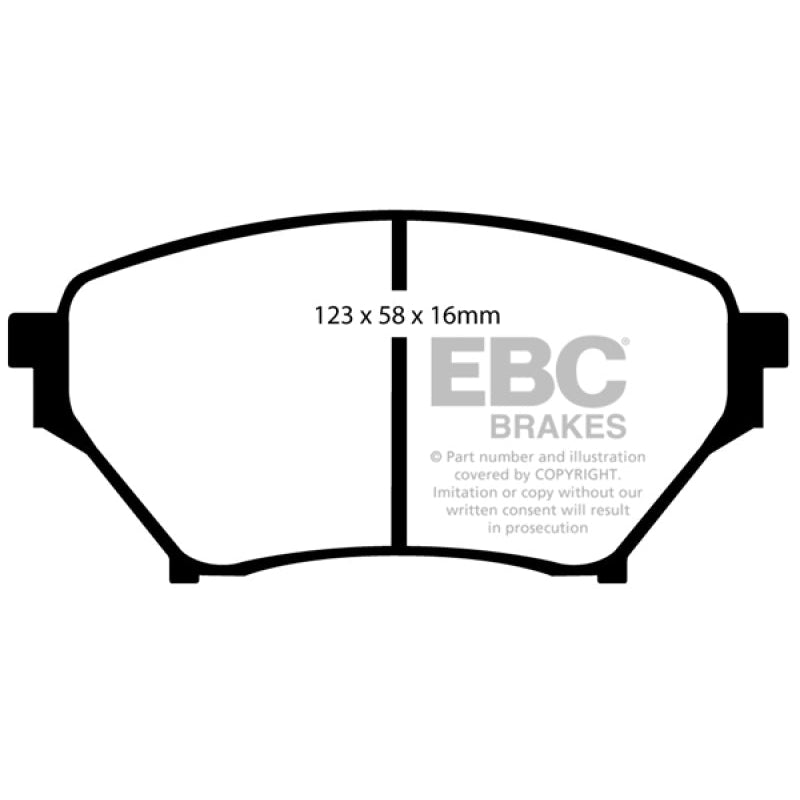 EBC Redstuff Brake Pads -  01-03 Mazda Miata MX5 1.8 (Sports Suspension) - Front Brake Pads