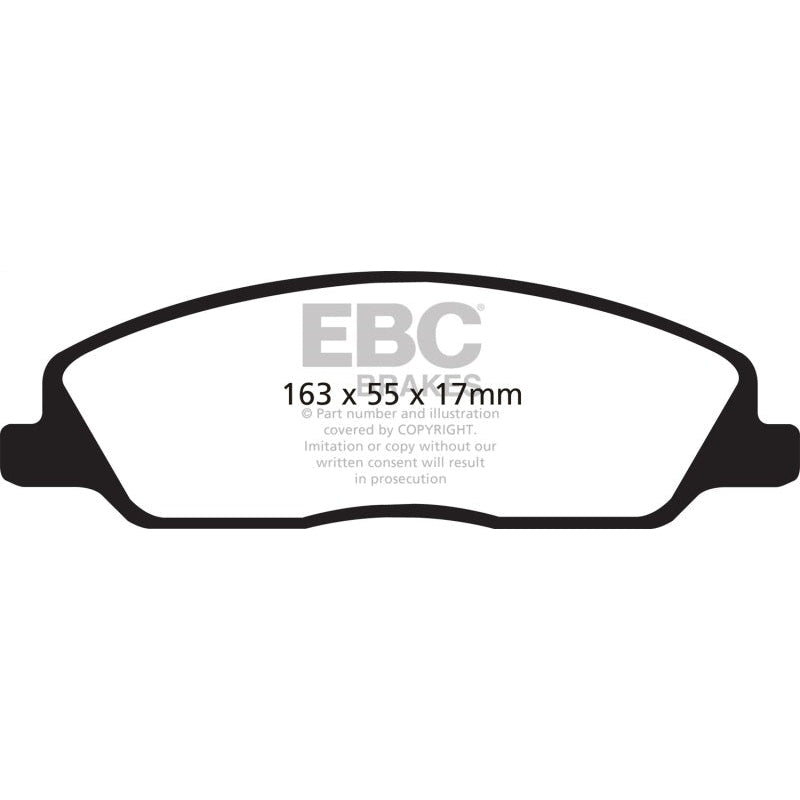 EBC Redstuff Brake Pads -  10-14 Ford Mustang 3.7 - Front Brake Pads