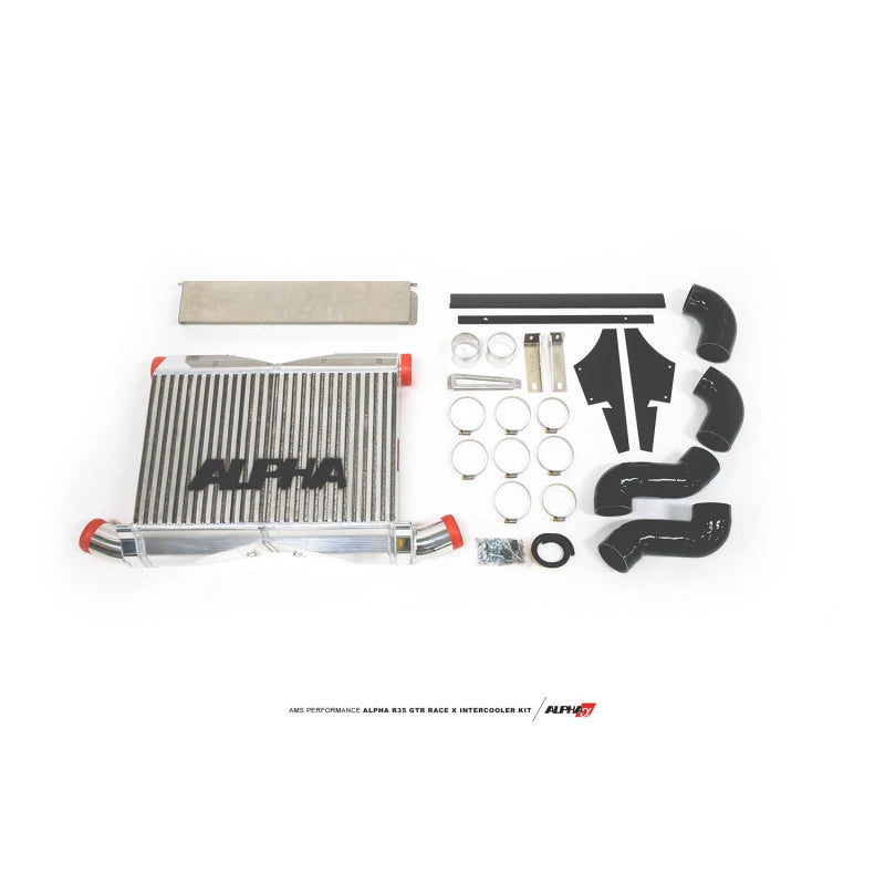 AMS Performance 09-11 Nissan GT-R Alpha Race X Front Mount Intercooler w/Logo - T1 Motorsports