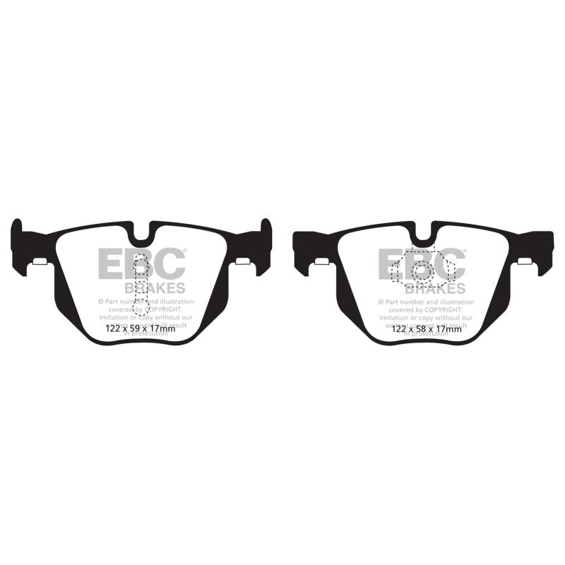 EBC Redstuff Brake Pads -  10-14 BMW X5 3.0 Turbo (35) - Rear Brake Pads