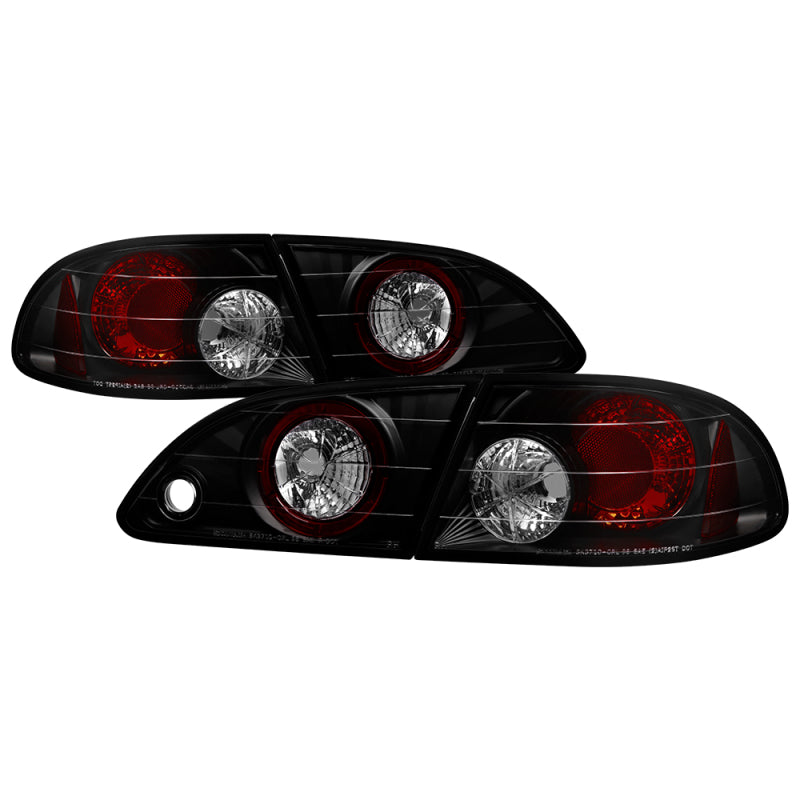 Spyder Toyota Corolla 98-02 Euro Tail Lights Black Smoke ALT-YD-TC98-BSM