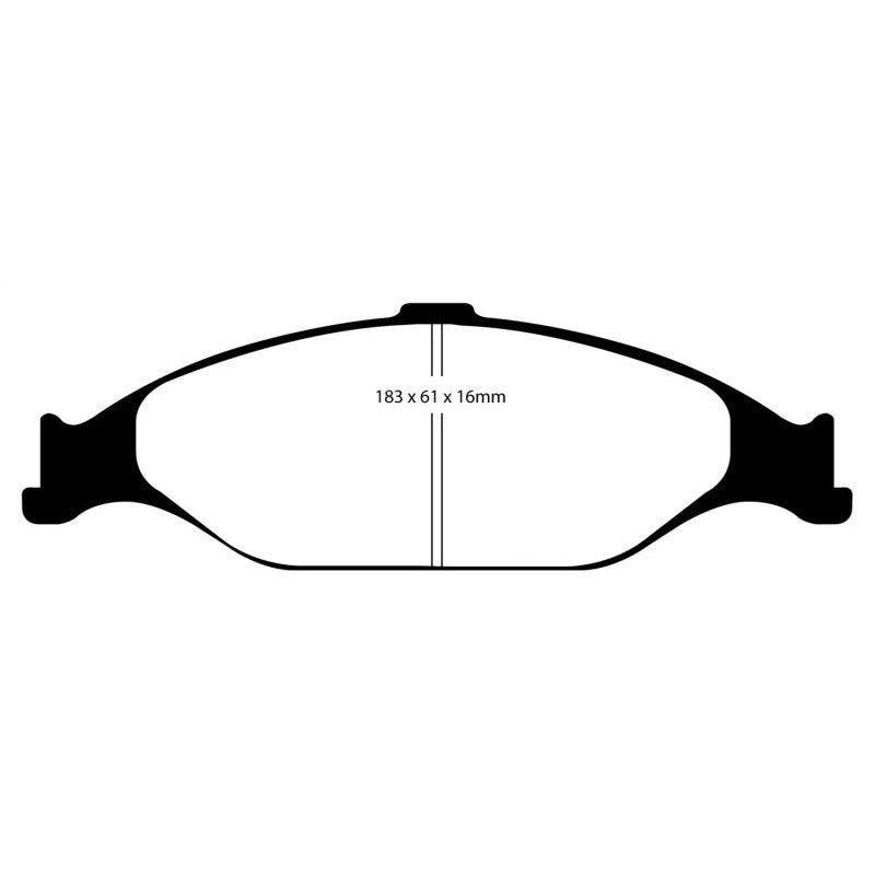 EBC Redstuff Brake Pads -  99-04 Ford Mustang 3.8 - Front Brake Pads