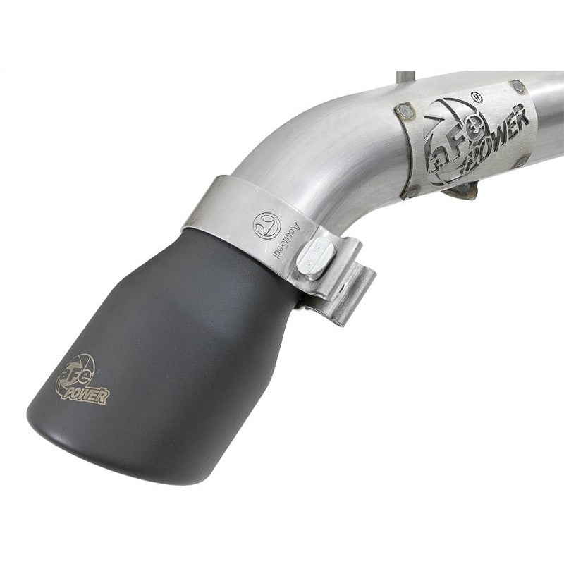 aFe MACH Force-Xp Axle-Back Exhaust System w/Black Tip 18-20 Jeep Wrangler L4-2.0T / V6-3.6L