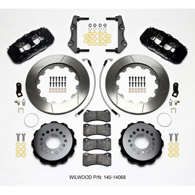 Wilwood AERO4 Rear Kit 14.25in 2014-Up Challenger w/Lines - T1 Motorsports
