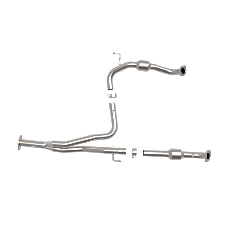 aFe Toyota Tacoma 16-17 V6-3.5L Twisted Steel Y-Pipe w/ Cat - T1 Motorsports