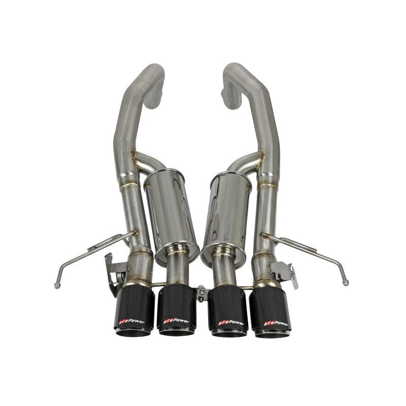 aFe MACHForce XP Axle Back 304SS Exhaust w/ Carbon Fiber Tips 15-19 Chevy Corvette Z06