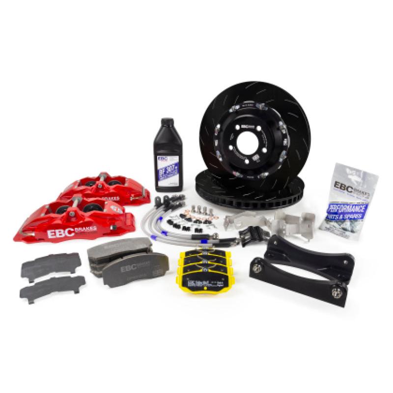 EBC Racing 14-19 BMW M3 F80/F82/F87 3.0T Black Apollo-4 380mm Rotors Front Big Brake Kit