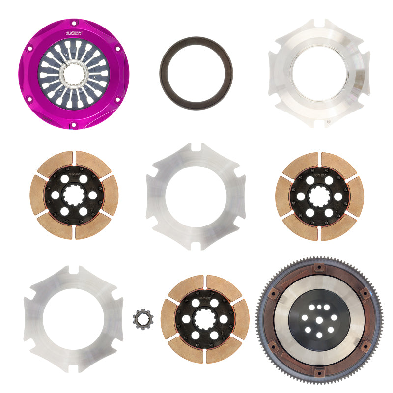 Exedy 1996-1996 Mitsubishi Lancer Evolution IV L4 Hyper Triple Cerametallic Clutch Rigid - T1 Motorsports