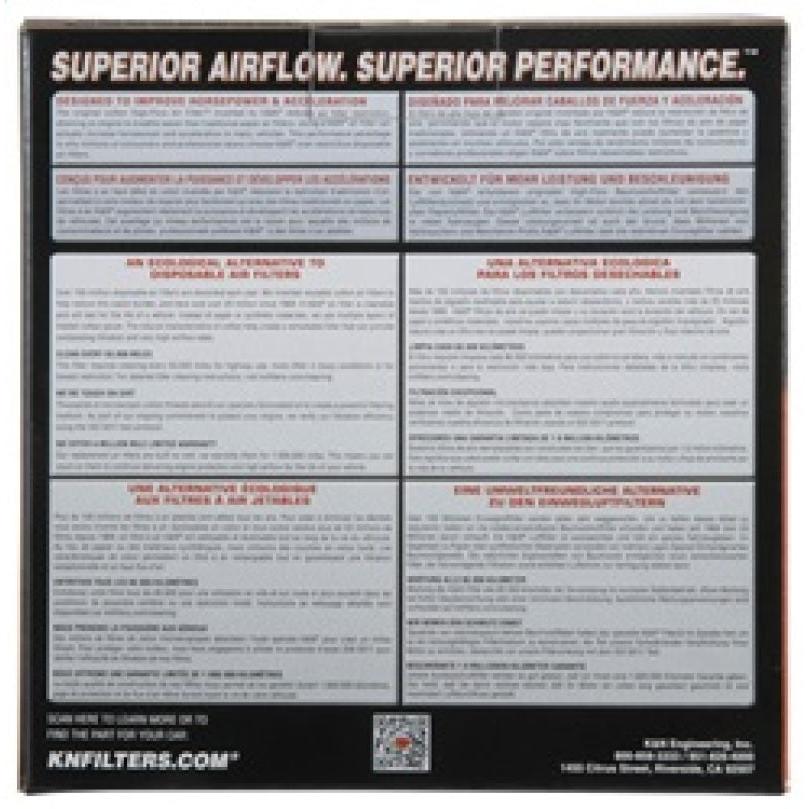 K&N 15-18 Audi A4 L4-1.4L 18-20 A5/RS5 2021 Q5 F/I Drop In Replacement Air Filter
