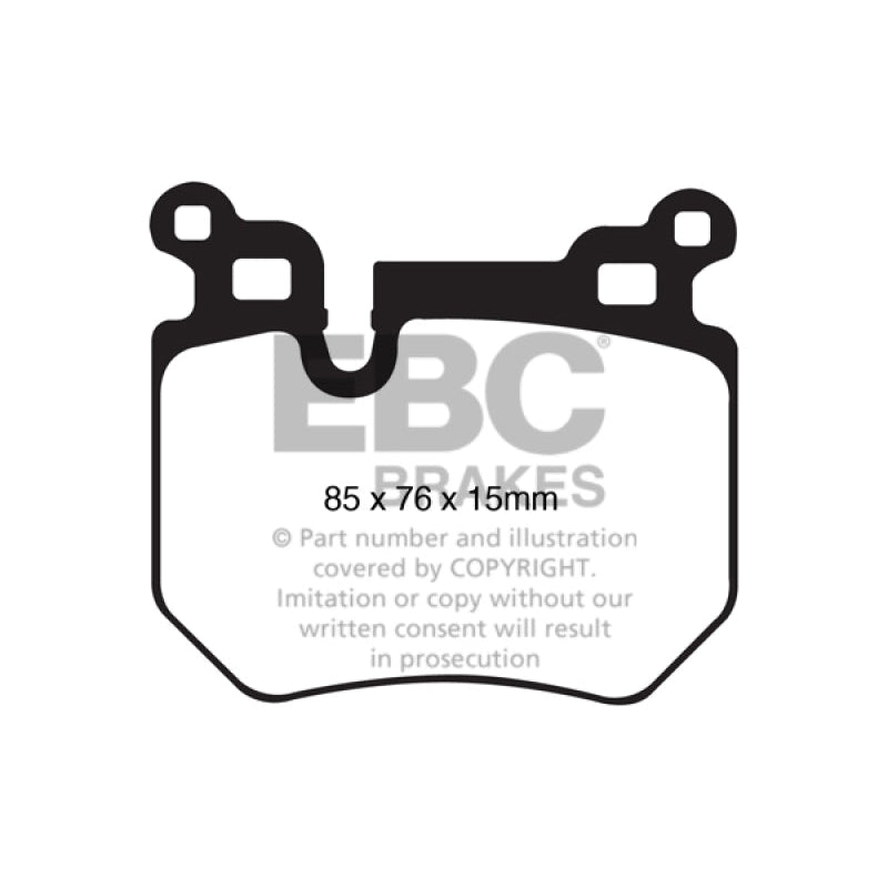 EBC Redstuff Brake Pads -  08-10 BMW 135 3.0 Twin Turbo - Rear Brake Pads