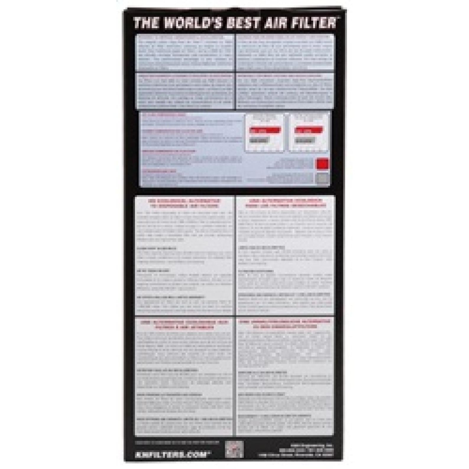 K&N 00-06 Toyota Previa / Rav4 2.0L/2.4L Drop In Air Filter