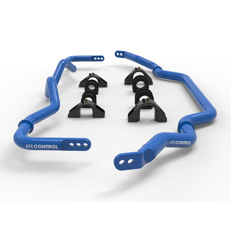 aFe Blue Front and Rear Control Sway Bar Set - 09-20 Nissan 370Z