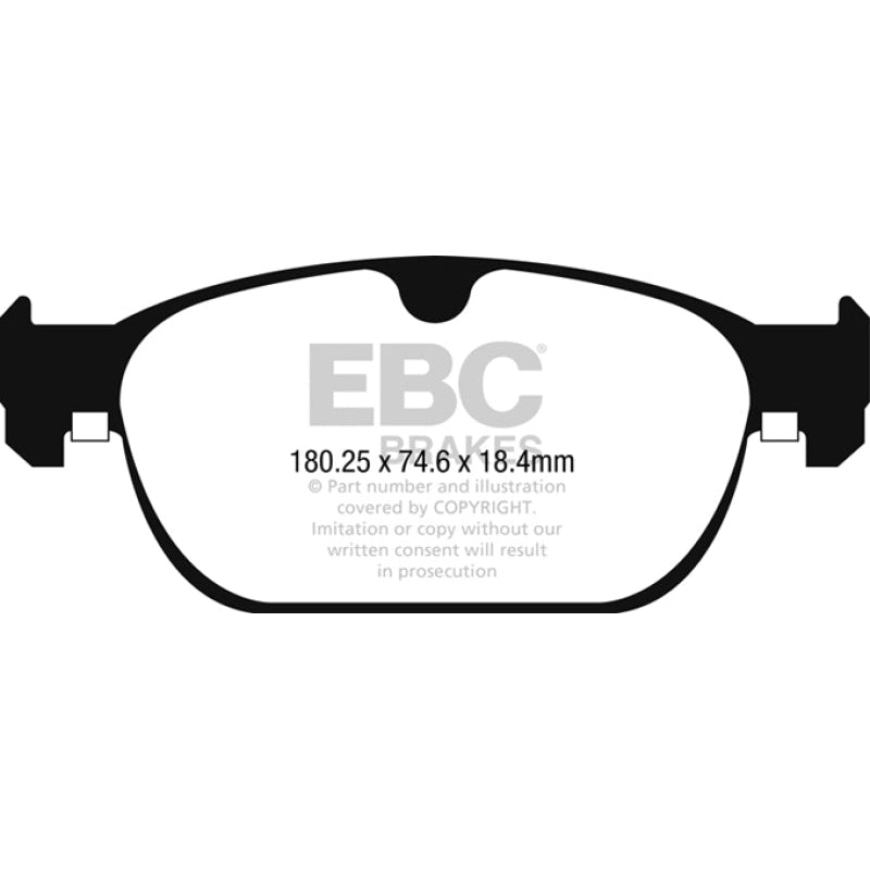 EBC Redstuff Brake Pads -  2017+ Volvo S90 2.0L Turbo - Front Brake Pads