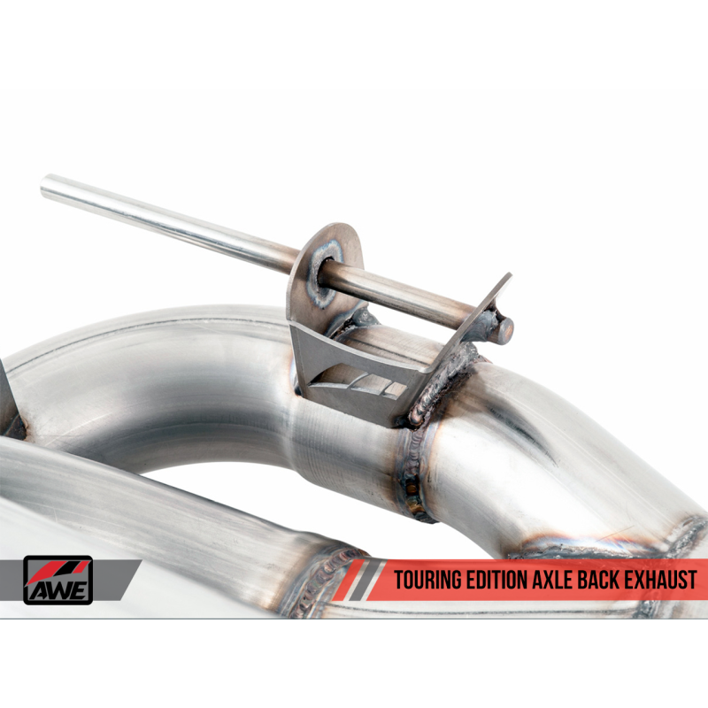 AWE Tuning BMW F3X 335i/435i Touring Edition Axle-Back Exhaust - Chrome Silver Tips (102mm) - T1 Motorsports