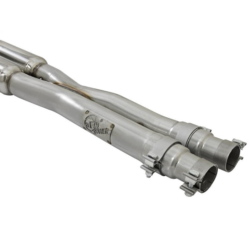 aFe MACHForce XP 3in Sport Tone Cat-Back Exhausts w/ Polished Tips 15-17 Ford Mustang V6/V8