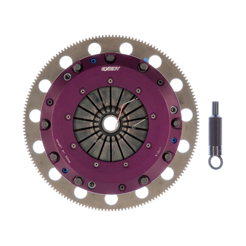 Exedy 1996-2016 Ford Mustang V8 Hyper Twin Cerametallic Clutch Sprung Center Disc Push Type 8-Bolt - T1 Motorsports