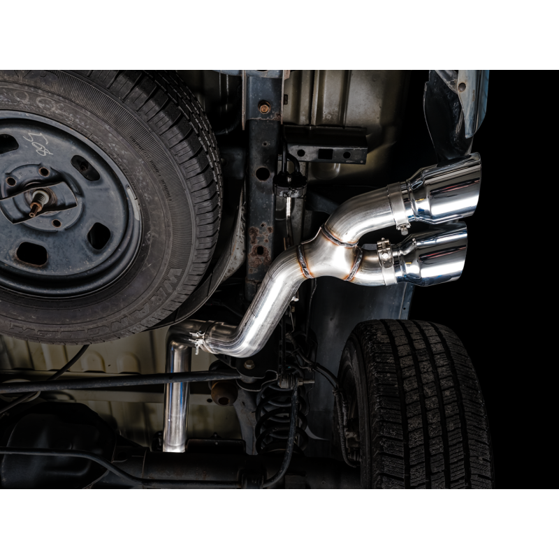 AWE Tuning 09-18 RAM 1500 5.7L (w/Cutouts) 0FG Dual Rear Exit Cat-Back Exhaust - Chrome Silver Tips