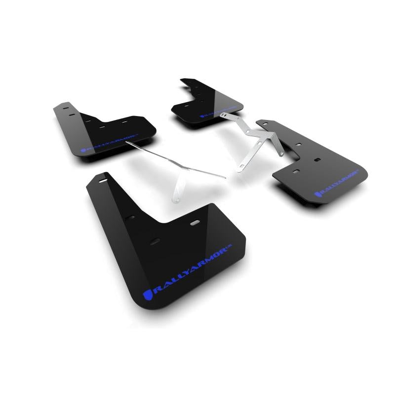 Rally Armor - 23-24 Acura Integra + Integra Type-S Black UR Mud Flap W/Blue Logo (No Drilling Req.)