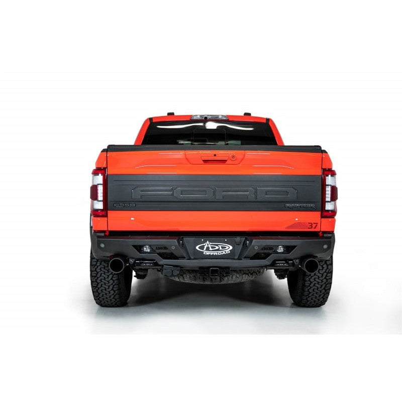 Addictive Desert Designs 2022+ Ford Raptor Stealth Fighter R Bumper w/ 2 Cube Lights - Hammer Black