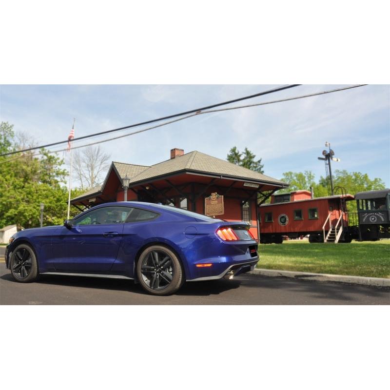Corsa Sport 3in Cat-Back Dual Rear Exit Polished Tips - 2015-2023 Ford Mustang EcoBoost 2.3T