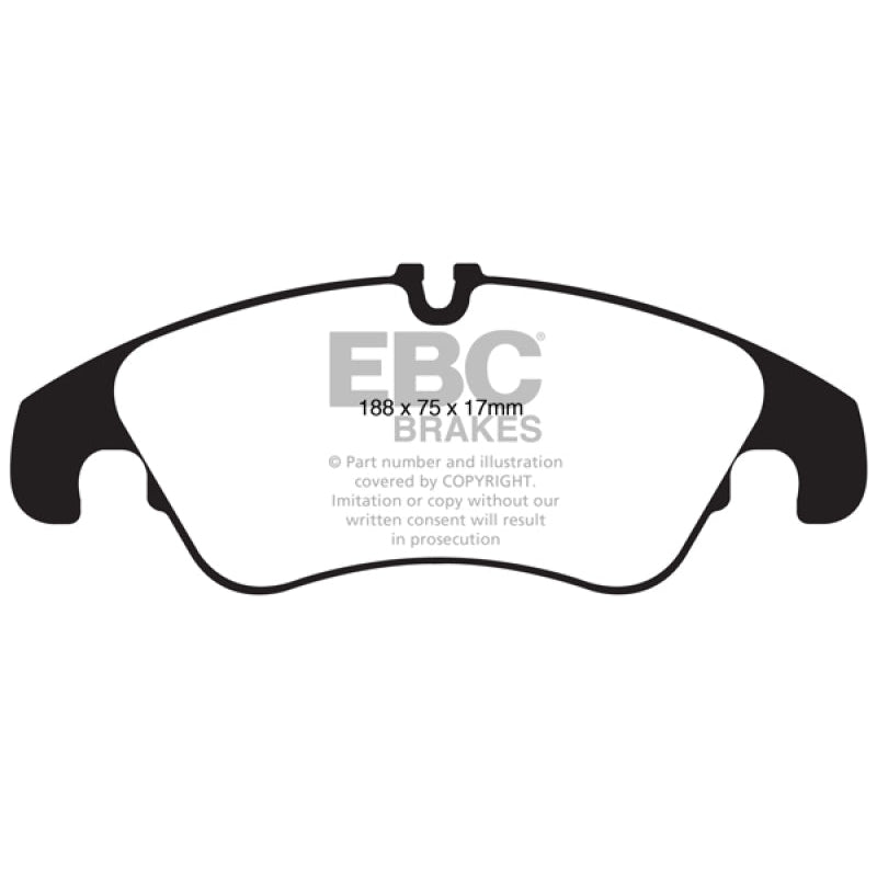 EBC Redstuff Brake Pads -  11 Audi A6 2.0 Turbo - Front Brake Pads