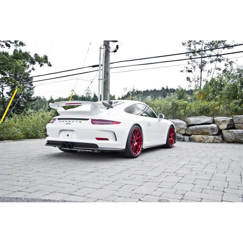 MBRP 14-15 Porsche GT3/GT3RS 3in Center Muffler Bypass 4in Tips - Black Coated - T1 Motorsports