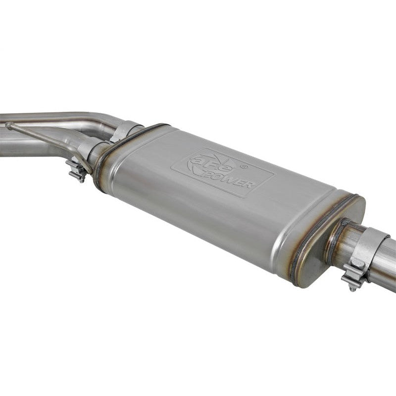 aFe Rebel Series 3in. to 2.5in. 409 SS C/B Exhaust 11-14 Ford F-150 V6-3.5L (tt) - Polished Tip