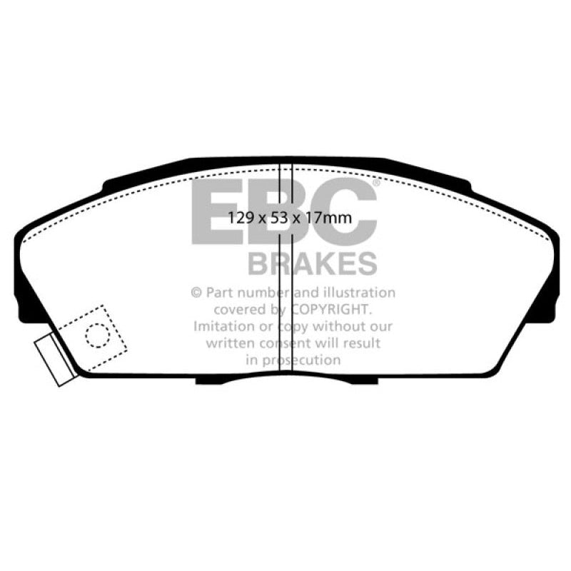 EBC Redstuff Brake Pads -  92-94 Acura Integra 1.7 Vtec - Front Brake Pads