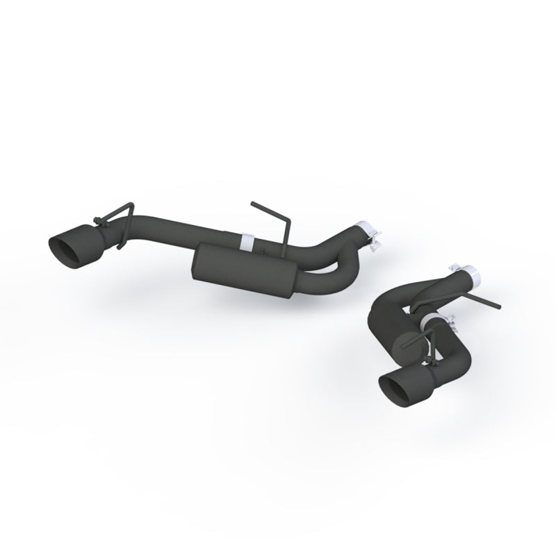 MBRP 16-19 Chevrolet Camaro 2.5in Black Coated Non NPP Axle Back Exhaust System - 4in Dual Wall Tips - T1 Motorsports