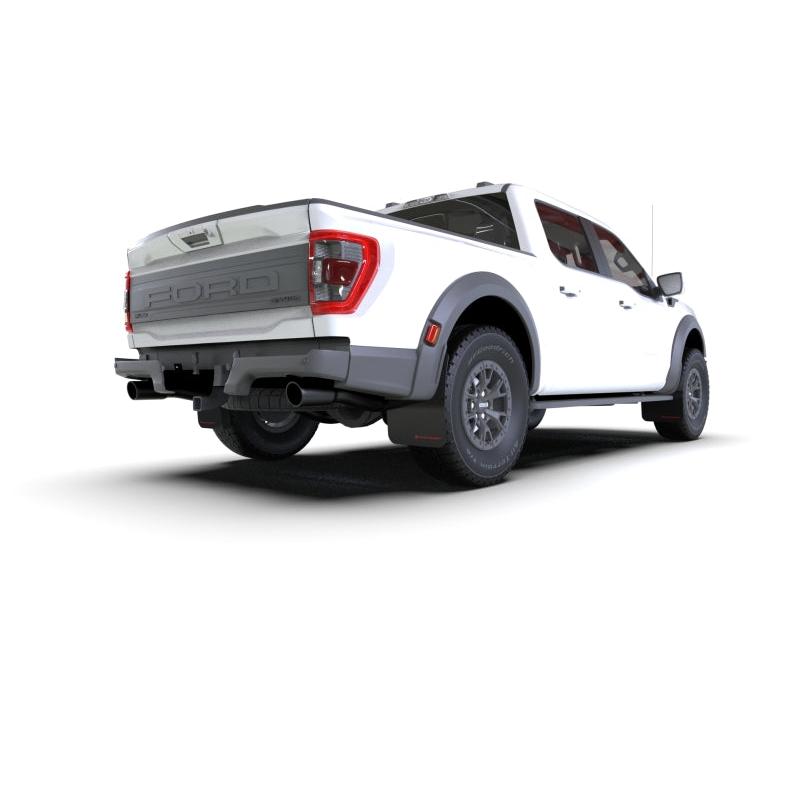 Rally Armor 21-23 Ford F-150 Raptor Black UR Mud Flap w/ Dark Grey Logo