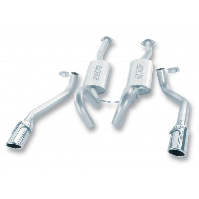 Borla Cat-Back System (Tip: 4 RD x 14) - Ford Mustang GT 99-04 - T1 Motorsports