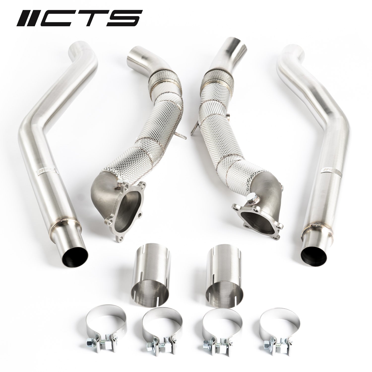 CTS Turbo Audi C7/C7.5 S6/S7/RS7 4.0T Cast Downpipe Race Set - T1 Motorsports