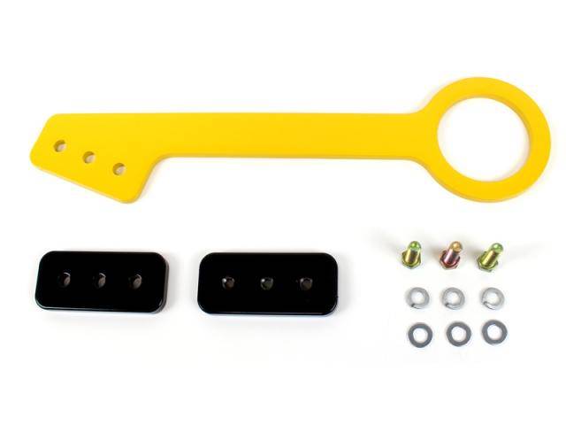 EVS Tuning Extended Tow Hook (Voltex Bumper) for Honda S2000 (Yellow) - T1 Motorsports