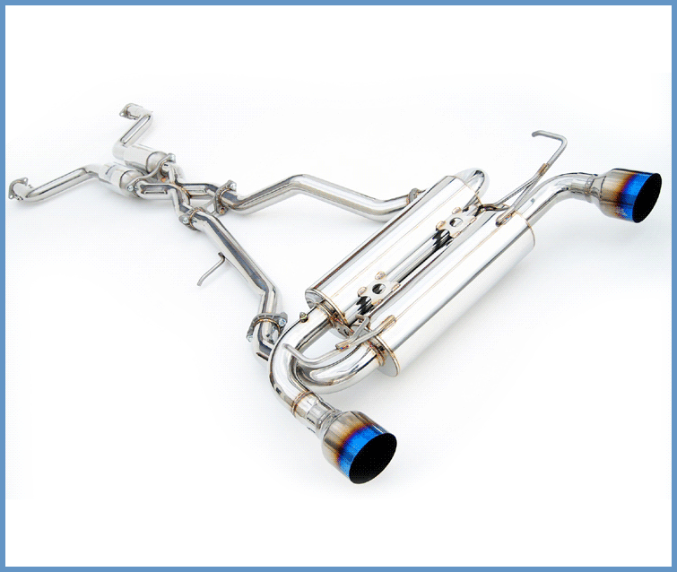 Invidia 02-08 Nissan 350z Gemini Single Layer Titanium Tip Cat-back Exhaust - T1 Motorsports