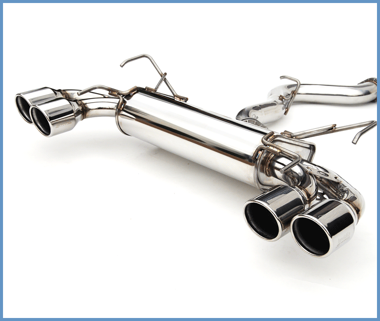 Invidia 08+ STi Hatch Dual Q300 Stainless Steel Tip Cat-back Exhaust - T1 Motorsports