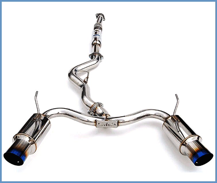 Invidia 08-11 STi Hatch / 11 WRX Hatch Dual N1 Single Layer Titanium Tipped Cat-back Exhaust - T1 Motorsports