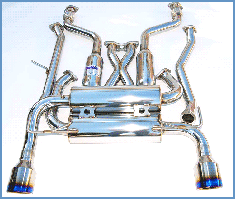 Invidia 09+ 370Z Gemini Rolled Titanium Tip Cat-back Exhaust - T1 Motorsports