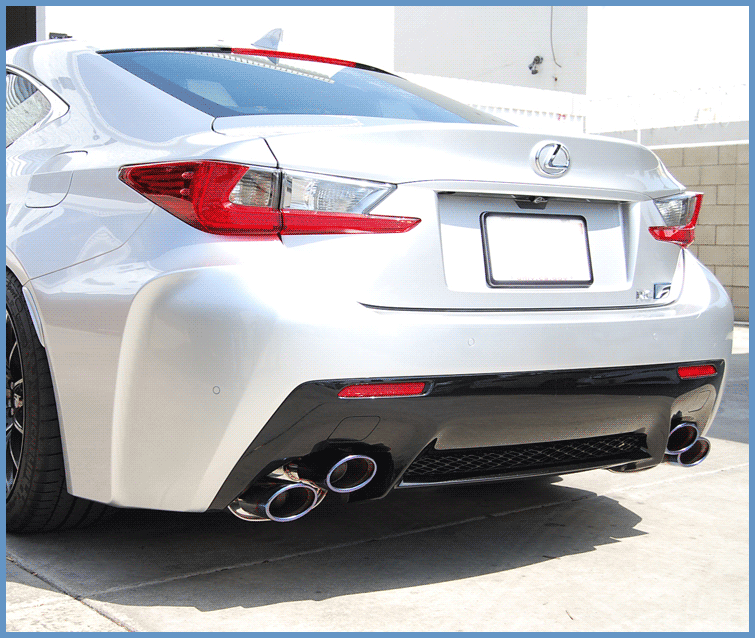 Invidia 14+ Lexus RCF Q300H w/ Rolled Stainless Steel Tips Cat-Back Exhaust - T1 Motorsports