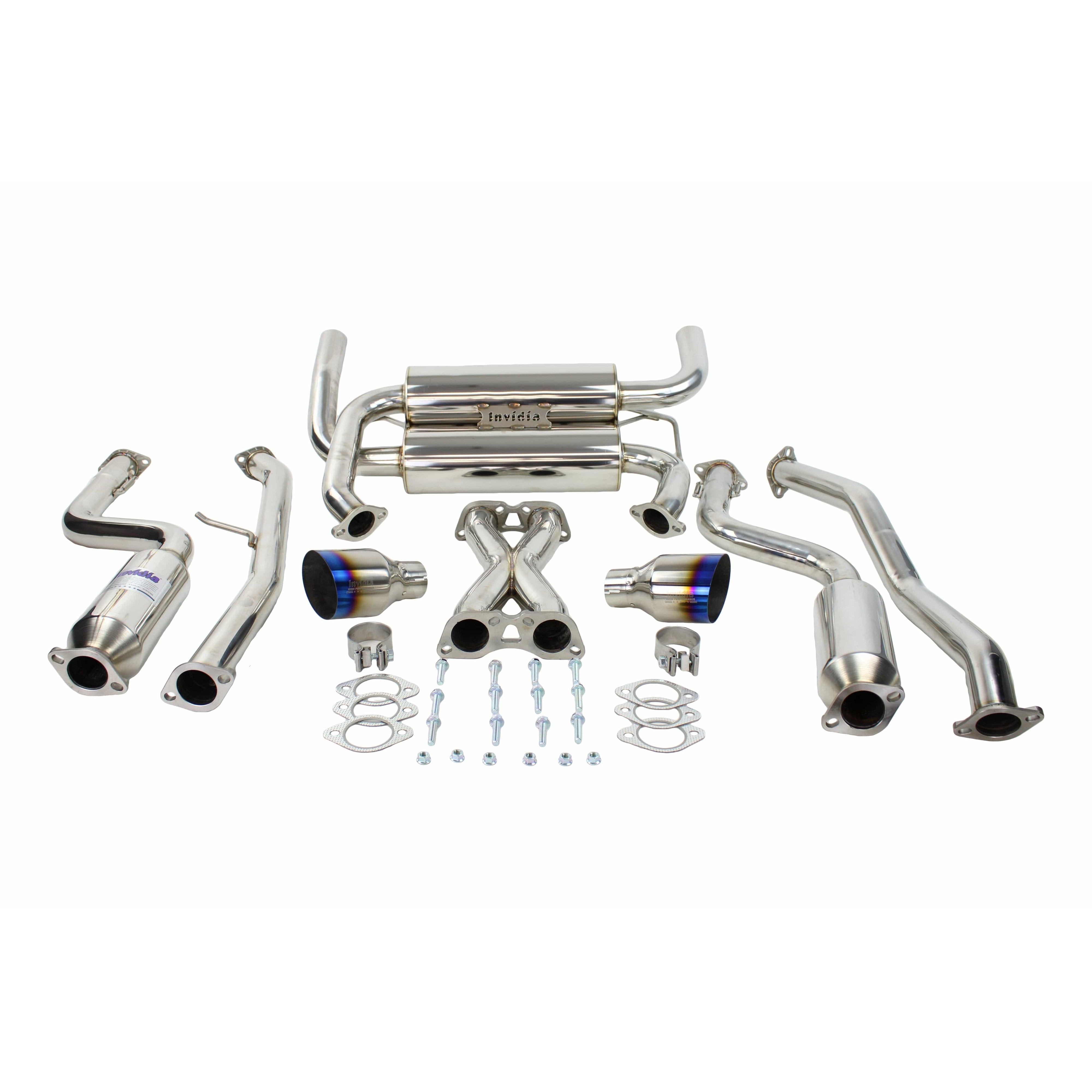 Invidia 03-08 Infiniti G35 Coupe Gemini Single Layer Titanium Tip Cat-back Exhaust - T1 Motorsports