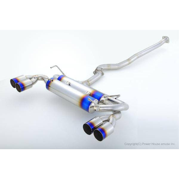 Amuse R1 Titan Extra Cat Back Exhaust Exhaust with Gold Ring for Subaru WX STI (GRB) - T1 Motorsports