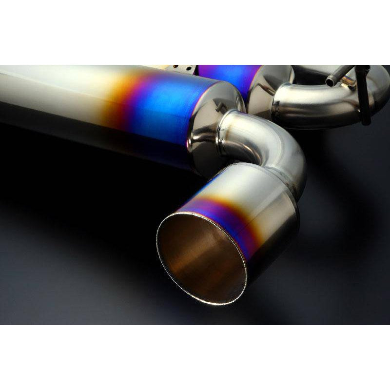 Amuse RS Titan Silent Catback Exhaust with Gold Ring for Mitsubishi Lancer Evolution X (CZ4A) - T1 Motorsports