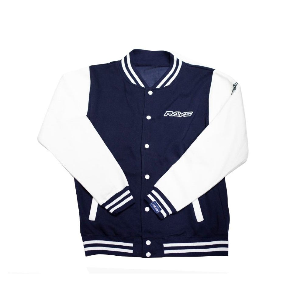 Rays 2022 Varsity Jacket - Oxford Navy/White | T1 Motorsports