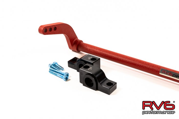 RV6 16+ CivicX Adjustable Chromoly Rear Sway Bar (25.4mm) - T1 Motorsports