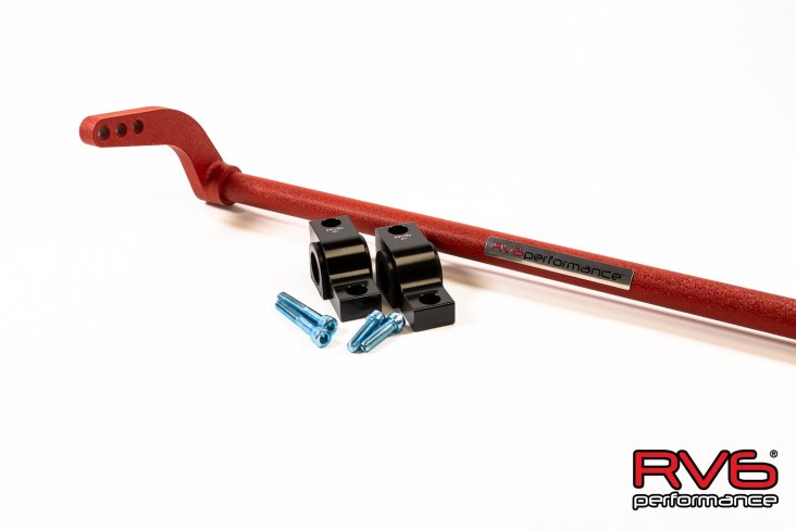 RV6 16+ CivicX Adjustable Chromoly Rear Sway Bar (25.4mm) - T1 Motorsports