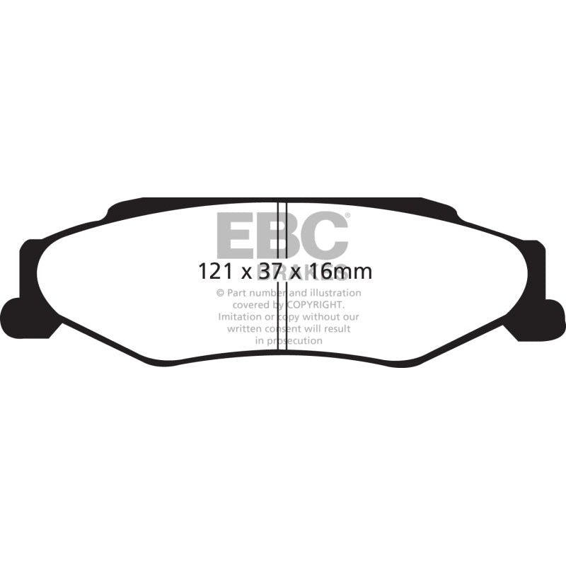 EBC Redstuff Brake Pads -  03-04 Cadillac XLR 4.6 - Rear Brake Pads