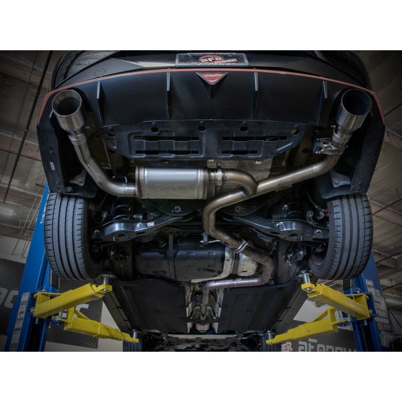 aFe Takeda 22-23 Hyundai Elantra N L4-2.0L (t) 3in 304 SS Axle-Back Exhaust w/ Polished Tips