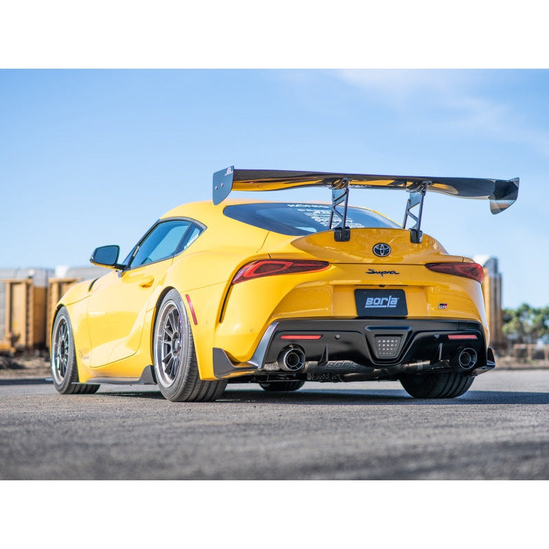 Borla 2020 Toyota Supra GR 3.0L I6 3in ATAK Catback Exhaust - Carbon Fiber Tips - T1 Motorsports